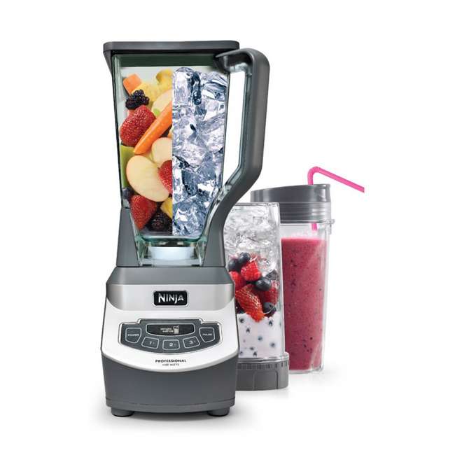 Ninja Professional 1100W Blender w/ Single Serve Cups BL660