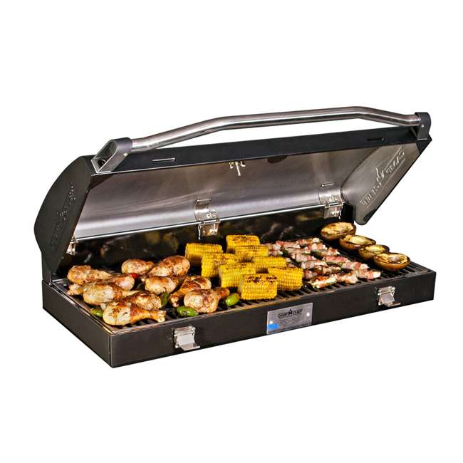 Camp Chef Deluxe Cast Iron 14-Inch Barbecue Gas Grill Box ...