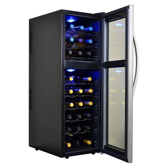 Avalon Bay 27Bottle DualZone Freestanding Wine Cooler ABWINE27DS