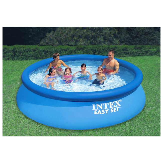Intex 12' x 30" Easy Set Inflatable Swimming Pool, Filter & Pump 28131EH