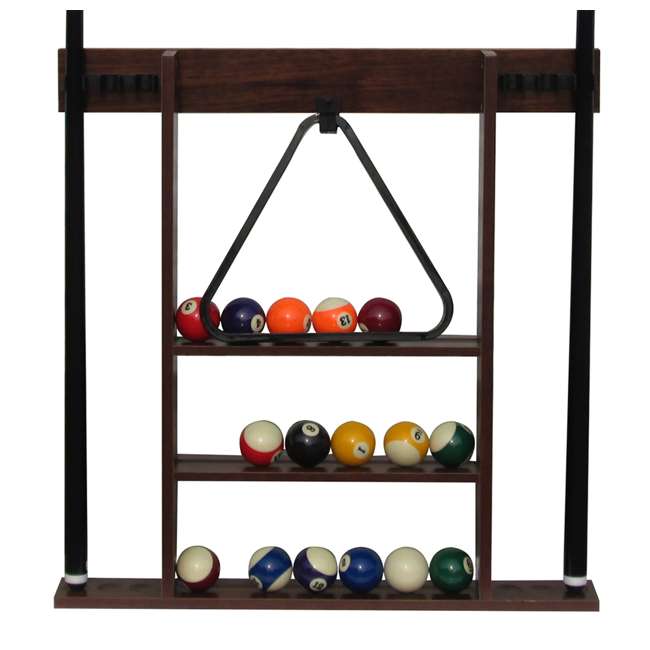 Sportcraft 7.5Foot Ball and Claw Billiard Table with Cue Rack BLL090