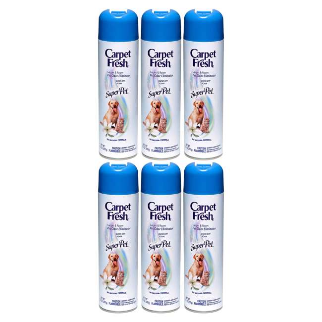 Carpet Fresh SuperPet Pet Odor Eliminator Spray (6 Pack) 6 x WD280129
