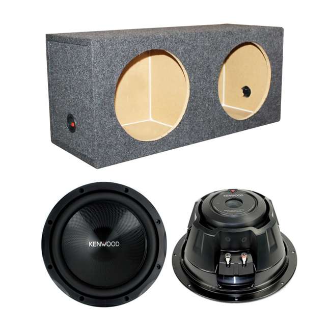 2) Kenwood KFCW3013PS 12Inch 1200W Subwoofers + Dual Sealed Subwoofer