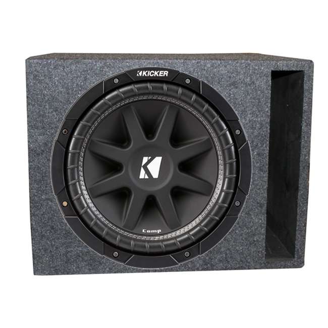 Kicker 10C154 15Inch 500W Subwoofer + Single Vented Sub Box 43C154