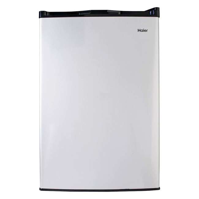 Haier Compact 4.5 Cubic Feet Mini Refrigerator/Freezer, Stainless Steel HC46SF10SV
