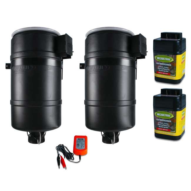 2 Moultrie 30 Gallon Feedcaster Directional Fish Feeders