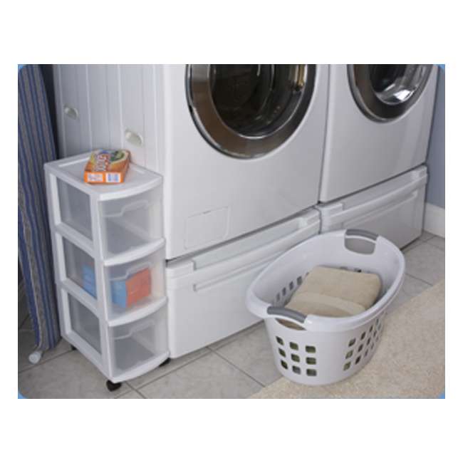 Sterilite 3Drawer Narrow Storage Cart (3 Pack) 27308003 3 x 2730