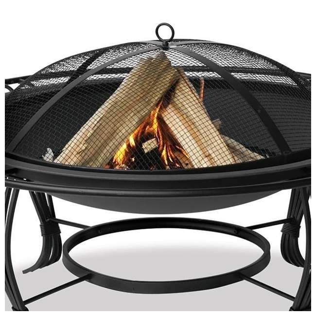 Endless Summer 34.6Inch Black Steel Ring Wood Burning Fire Pit WAD1050SP