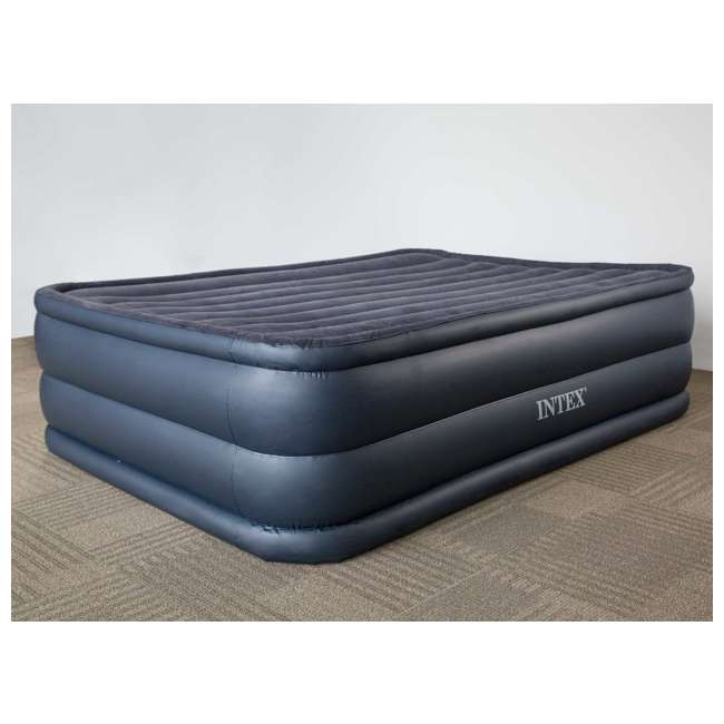 Intex Queen Raised Air Mattress with BuiltIn Pump 66717E