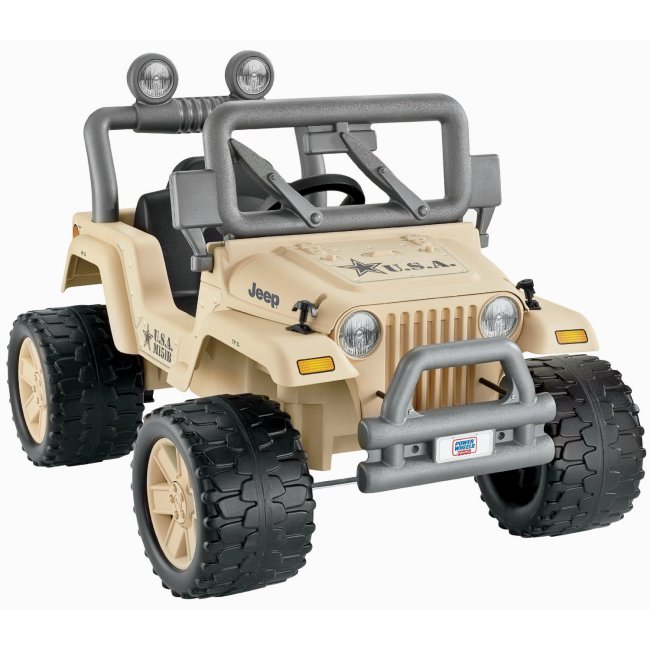 Power Wheels Camo Jeep Wrangler Electric Rideon W0028