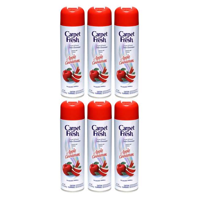 Carpet Fresh Deodorizer Spray, Apple Cinnamon (6 Pack) 6 x WD280174