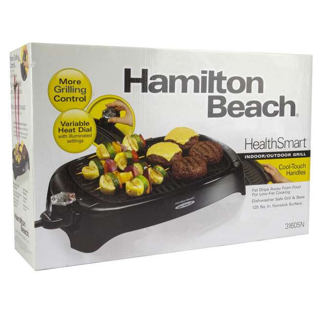 Hamilton Beach Nonstick Indoor/Outdoor Grill 31605N