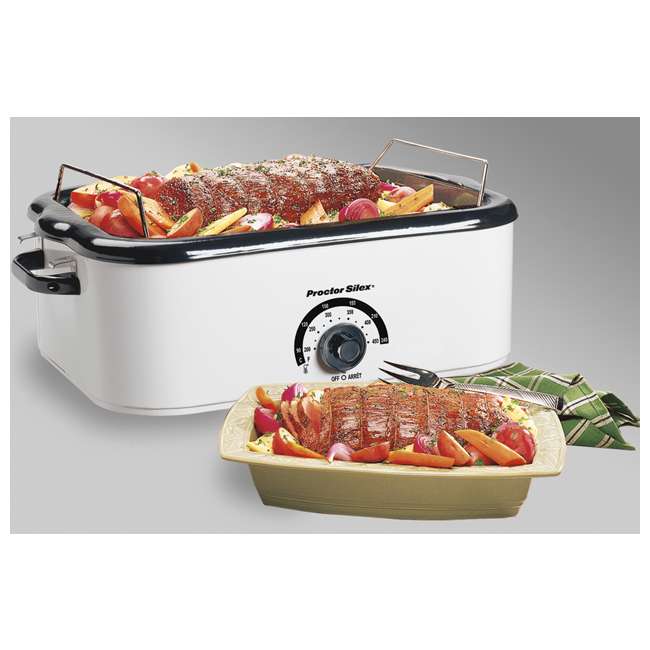 Proctor Silex 18 Quart Roaster Oven with Buffet Inserts 32190Y + 32508Y