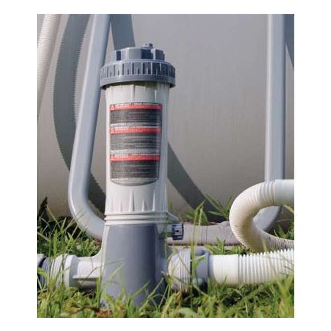 INTEX 1000 GPH Easy Set Pool Filter Pump & Automatic Inline Chlorine