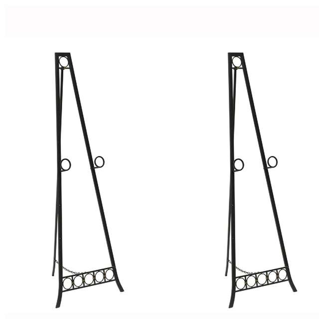 Abode 84 56 Inch Metal Adjustable Decorative Floor Easel 2 Pack