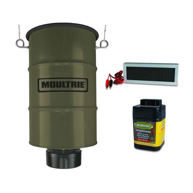 Moultrie 30 Gallon Pro Magnum Hanging Deer Feeder W 6v Battery