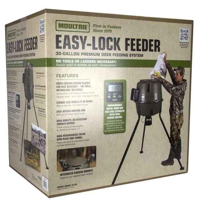 Moultrie 30 Gallon E Z Fill Tripod Feeder W Quick Lock Hopper