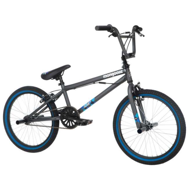 Mongoose Scan R10 20" Freestyle BMX Bicycle Matte Grey R1356