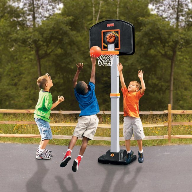 Fisher Price I Can Play Adjustable Basketball Hoop J5970