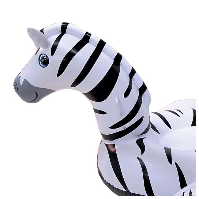 Swimline Zebra RideOn Inflatable Swimming Pool Float 90714