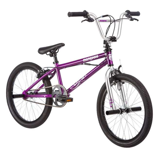 mongoose bmx grey and purple