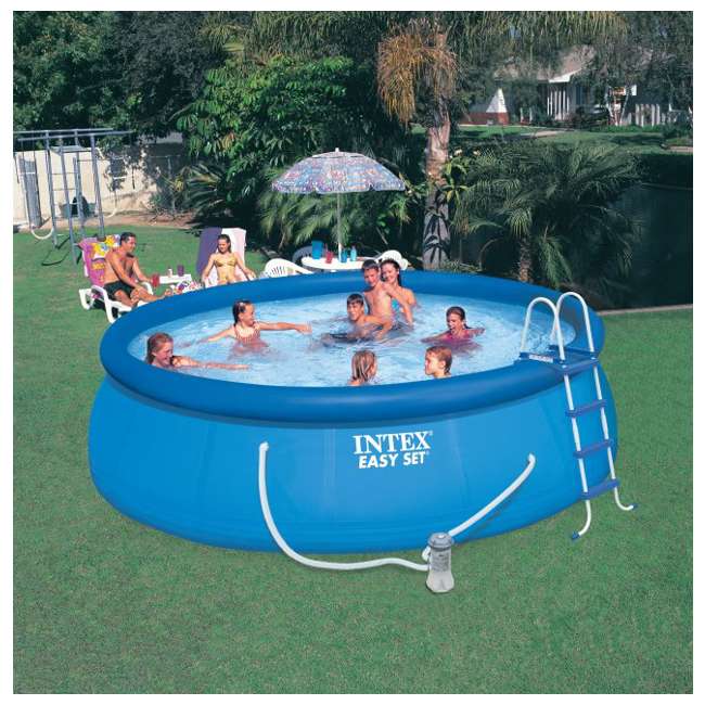 Intex 15' x 48" Easy Set Swimming Pool Kit w/ 1000 GPH