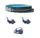 26333EH + 2 x 58868EP + 58821EP Intex Pool Set w/ Inflatable Lounger Chair (2) & Cooler