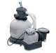 28647EG + 28000E Intex 2800 GPH Above Ground Pool Sand Filter Pump + Wall-Mounted Surface Skimmer