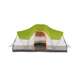 TGT-OLYMPIA-10-B Tahoe Gear Olympia 10 Person 3 Season Outdoor Camping Tent, Green and Orange