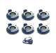 58821EP + 6 x 58825EP Intex Cooler Float & Lake Ocean Floating Tube Raft (6 Pack)