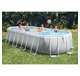 26797EH + 2 x 58868EP + 58821EP Intex Oval Pool w/ Inflatable Loungers and Cooler Float