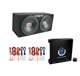 TNE212D + AC15001M + 2 x AKS8 MTX TNE212D 12" 1200W Dual Car Subwoofers + Box + Planet Amp + Kit