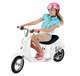 15130608 + 97778 Razor Pocket Mod Miniature Electric Scooter, White + Razor V17 Youth Sport Helmet, Glossy Black