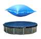 PCO827 + ACC48 Swimline 24 Ft Round Above Ground Winter Pool Cover w/ 4'x8' Closing Air Pillow