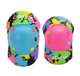 15130659 + 97778 + 96761 Razor Pocket Mod Mini Electric Scooter & Black Helmet & Rainbow Elbow, Knee Pads