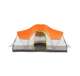 TGT-OLYMPIA-10-B Tahoe Gear Olympia 10 Person 3 Season Outdoor Camping Tent, Orange and Green