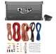 AR16004 + AKS8 Boss Audio AR1600.4 1600W 4 Channel Amplifier with 8 Ga Amp Kit