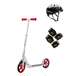 13013201 + 97778 + 96771 Razor A5 Lux Scooter (Red) with Helmet, Elbow, & Knee Pads