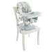 DRF75 Fisher-Price SpaceSaver 2-in-1 Infant High Chair/Toddler Booster Seat, Green