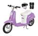 15130661 + 97778 + 96785 Razor Pocket Mod Betty Kids Electric Motor Scooter with Knee Pads