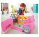DJD10 Fisher-Price Laugh & Learn Crawl Around Car Baby Activity Learning Toy, Pink