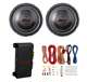 PLPW6D + R1002 + AKS8 2) Pyle PLPW6D 6-Inch 600W Subwoofers + 200W 2-Channel Amp + Amp Kit (Package)