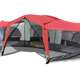 TGT-CARSON-18-B-U-A Tahoe Gear Carson 3 Season 14 Person 25x17.5' Family Cabin Tent, Red (Open Box)