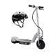 13181112 + 97778 Razor E100 Kids Motorized 24 Volt Electric Powered Ride On Scooter with Helmet