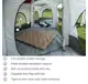 TGT-CARSON-18-B-U-A Tahoe Gear Carson 3 Season 14 Person 25x17.5' Family Cabin Tent, Red (Open Box)
