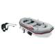 68376EP + 68624E Intex Mariner 4 Inflatable Dinghy Boat Set & Motor Mount Kit