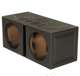 AC12D + QBOMB12V + AC15001M + AKS8 Planet Audio 12-Inch 1800W Subwoofers with Vented Lined Box Enclosure, Amp and Wiring Kit
