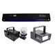 BLACK-24BLB + MINISTROBE-LED + H700 American DJ BLACK-24BLB 24" UV Blacklight + CHAUVET Strobe Light + H700 Fog Machine