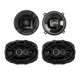 DB522 + 43DSC69304 Polk Audio 5.25-Inch 300W Marine Speakers, Pair + 6 x 9-Inch 360W Speakers, Pair