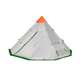 TGT-BIGHORNXL-12-B Tahoe Gear Bighorn XL 18 x 18 Feet 12 Person Teepee Cone Shape Camping Tent